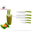 top quality kitchen knife with rivets green ABS handle